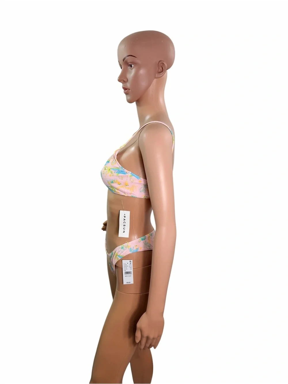 Pacsun Women’s Size Medium Pink Hawaii California Tank Bikini Set